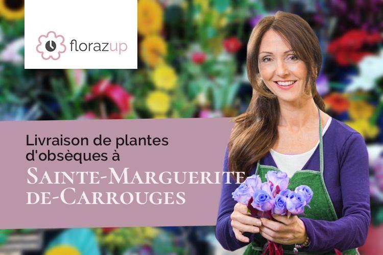 coeurs de fleurs pour des funérailles à Sainte-Marguerite-de-Carrouges (Orne/61320)