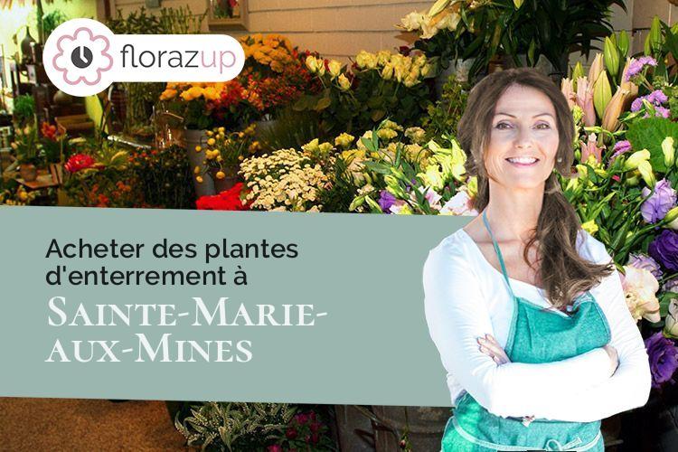 compositions de fleurs pour des obsèques à Sainte-Marie-aux-Mines (Haut-Rhin/68160)