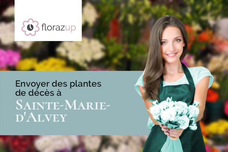 plantes pour des funérailles à Sainte-Marie-d'Alvey (Savoie/73240)