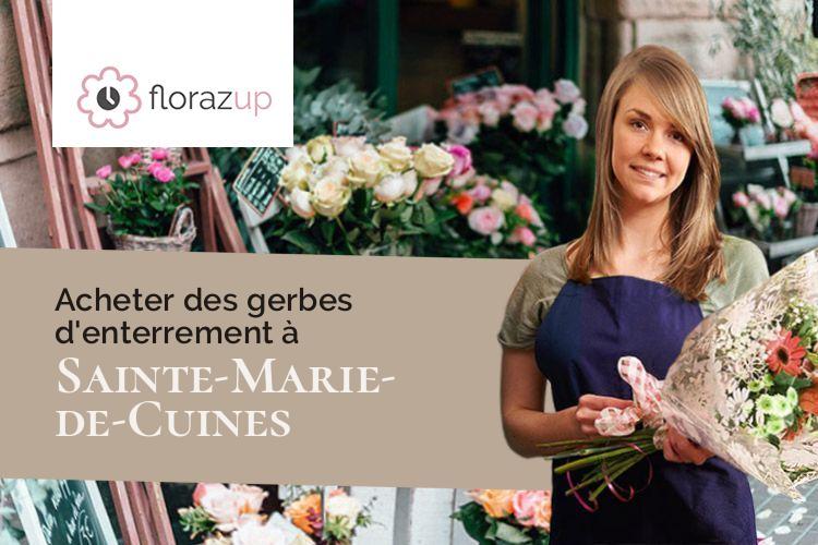 gerbes de fleurs pour un enterrement à Sainte-Marie-de-Cuines (Savoie/73130)
