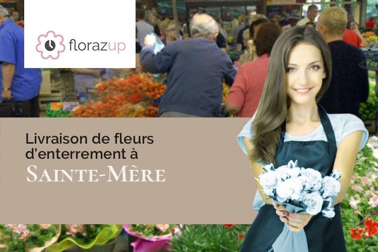 gerbes de fleurs pour un deuil à Sainte-Mère (Gers/32700)