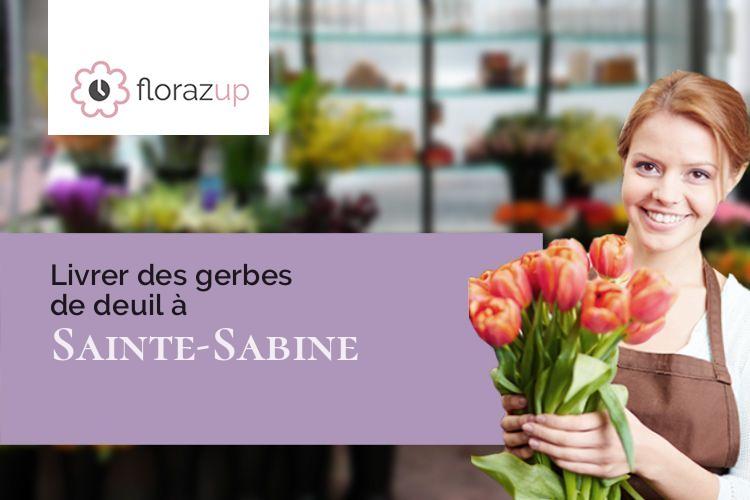 coupes de fleurs pour une crémation à Sainte-Sabine (Côte-d'Or/21320)
