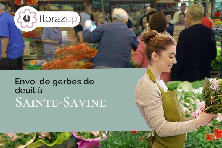 coeur de fleurs pour un enterrement à Sainte-Savine (Aube/10300)