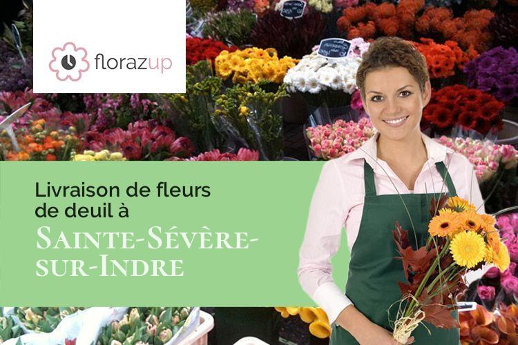 gerbes de fleurs pour des obsèques à Sainte-Sévère-sur-Indre (Indre/36160)