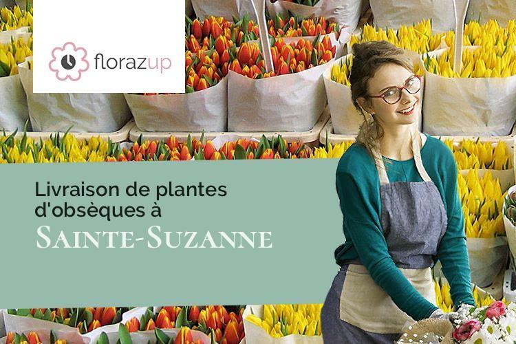 compositions florales pour des obsèques à Sainte-Suzanne (Mayenne/53270)