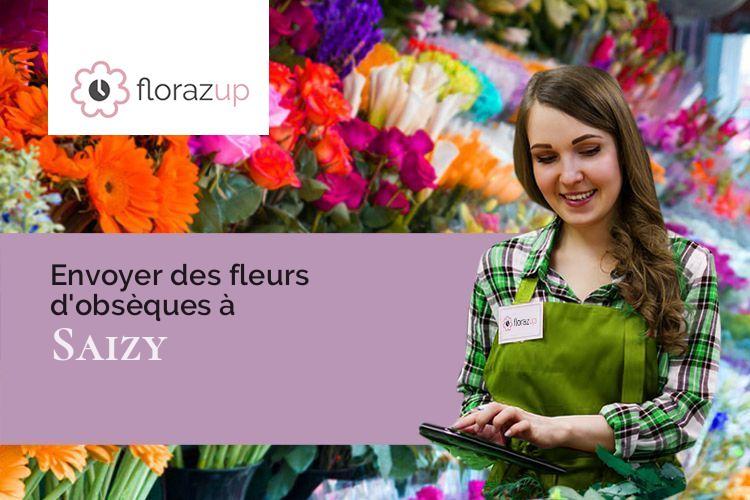 créations de fleurs pour des obsèques à Saizy (Nièvre/58190)