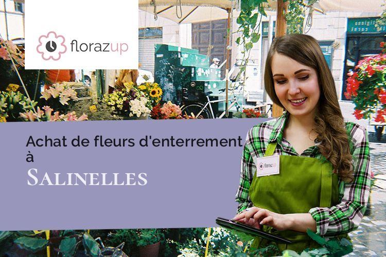 compositions florales pour des funérailles à Salinelles (Gard/30250)