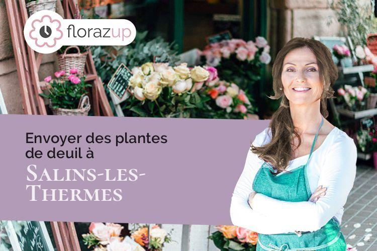gerbes de fleurs pour un enterrement à Salins-les-Thermes (Savoie/73600)