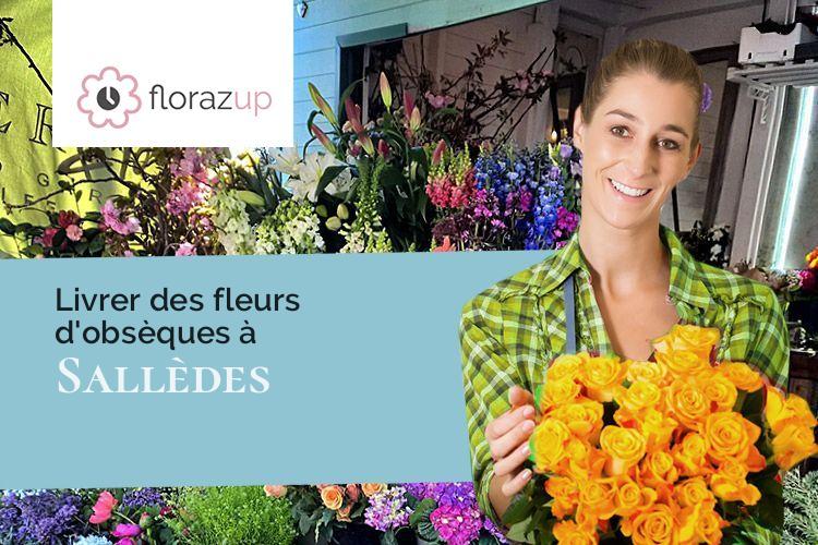 créations de fleurs pour des obsèques à Sallèdes (Puy-de-Dôme/63270)