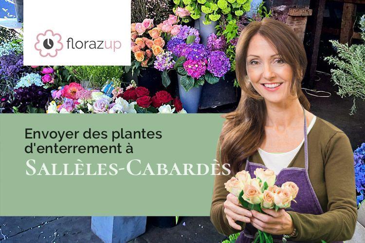 compositions florales pour des obsèques à Sallèles-Cabardès (Aude/11600)