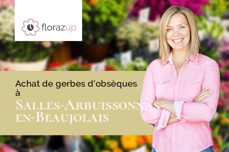 coupes de fleurs pour un enterrement à Salles-Arbuissonnas-en-Beaujolais (Rhône/69460)