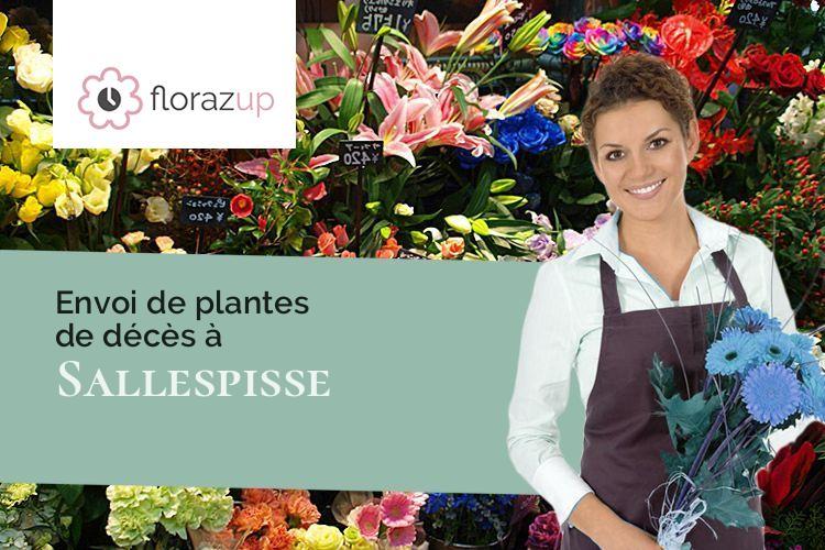 couronnes florales pour une crémation à Sallespisse (Pyrénées-Atlantiques/64300)
