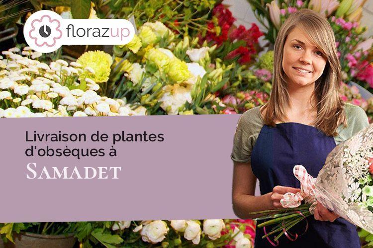 couronnes florales pour un enterrement à Samadet (Landes/40320)