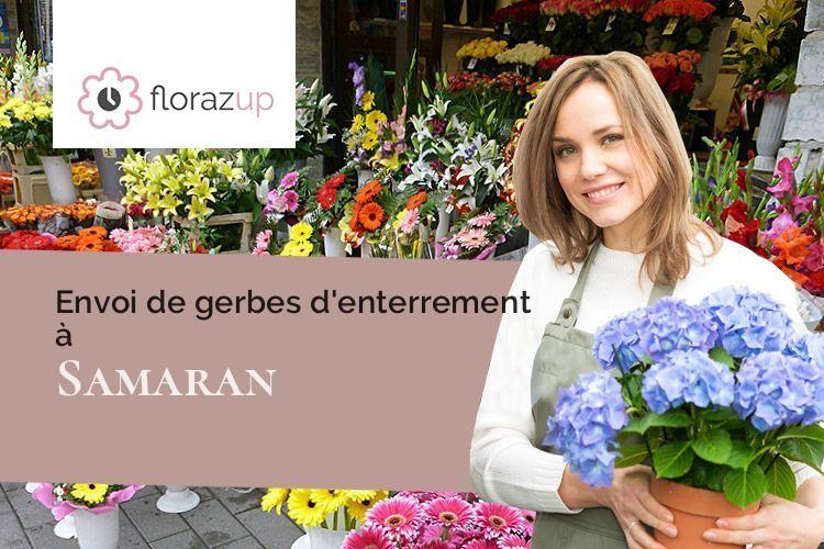 coeurs de fleurs pour des obsèques à Samaran (Gers/32140)