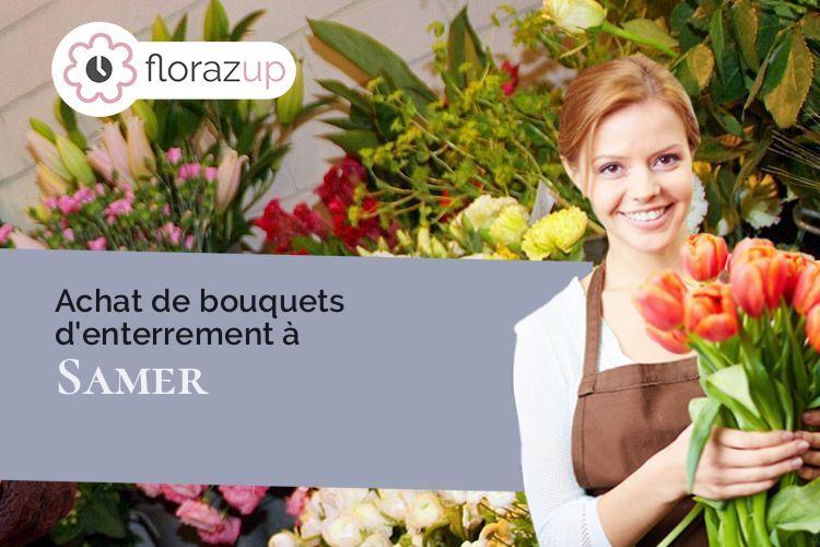 fleurs deuil pour un décès à Samer (Pas-de-Calais/62830)