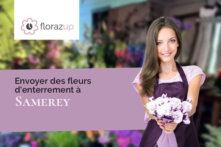 créations de fleurs pour des obsèques à Samerey (Côte-d'Or/21170)