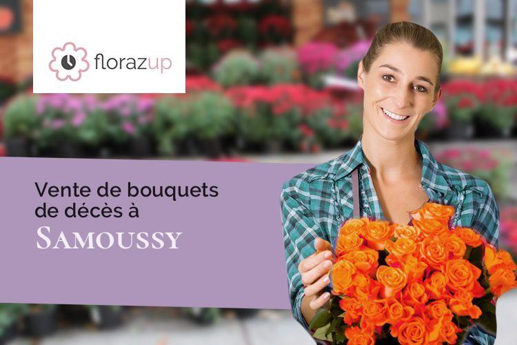 compositions de fleurs pour un enterrement à Samoussy (Aisne/02840)