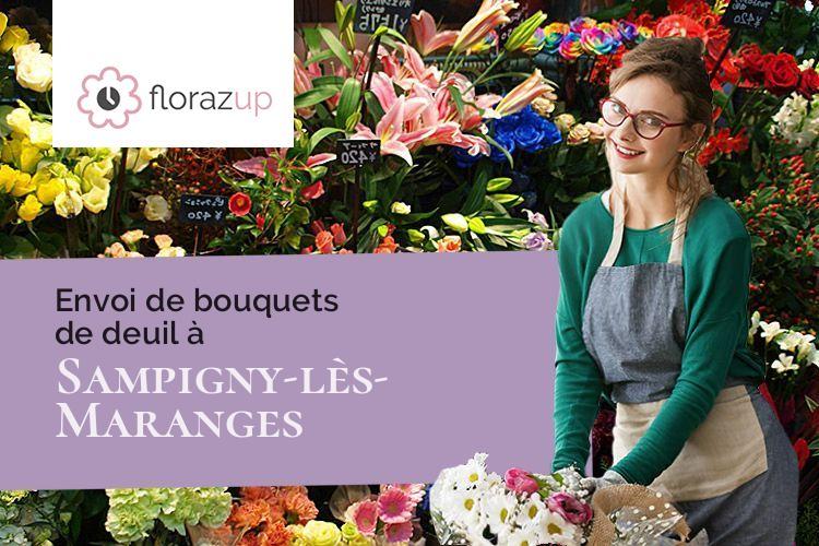 couronnes de fleurs pour des obsèques à Sampigny-lès-Maranges (Saône-et-Loire/71150)