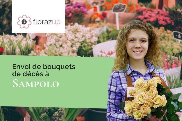 gerbes de fleurs pour un enterrement à Sampolo (Corse/20134)