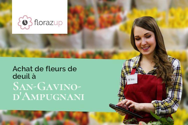 gerbes de fleurs pour une crémation à San-Gavino-d'Ampugnani (Corse/20213)