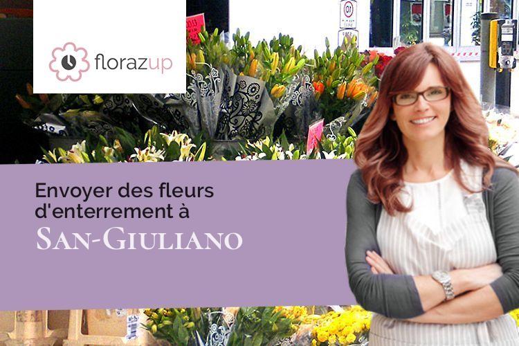 couronnes florales pour des obsèques à San-Giuliano (Corse/20230)