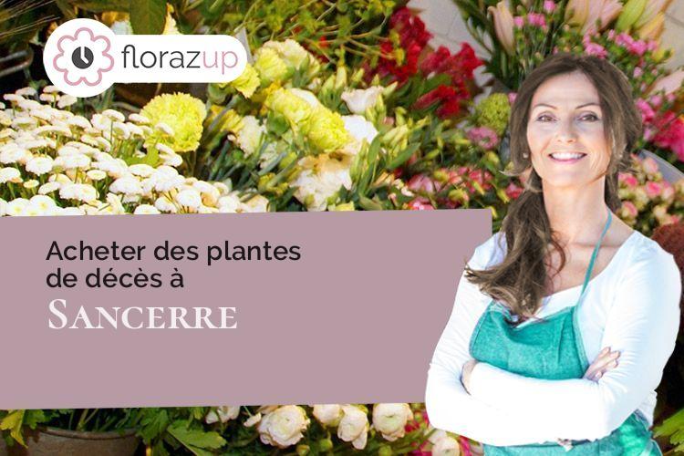 gerbes de fleurs pour un décès à Sancerre (Cher/18300)
