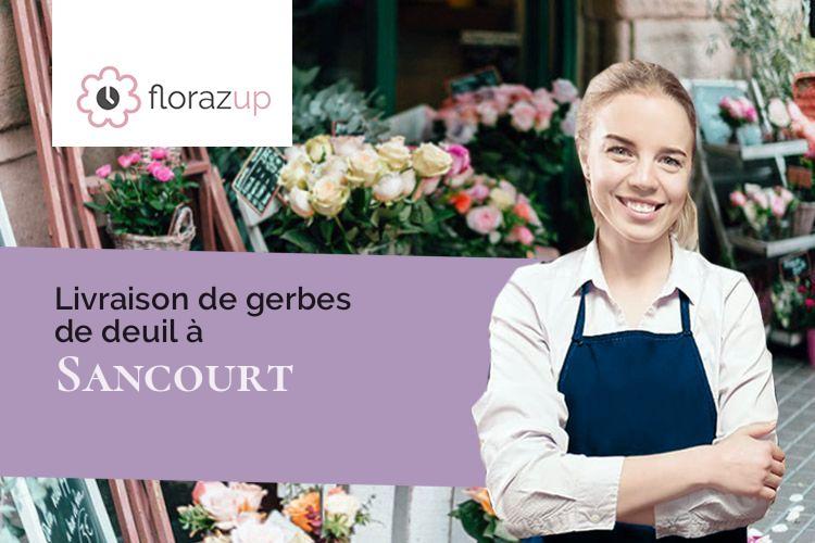 couronnes de fleurs pour une crémation à Sancourt (Eure/27150)