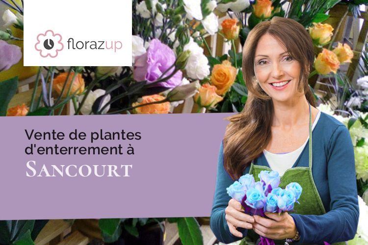 coeurs de fleurs pour un deuil à Sancourt (Nord/59265)