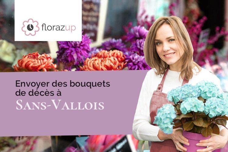 coeurs de fleurs pour un enterrement à Sans-Vallois (Vosges/88260)