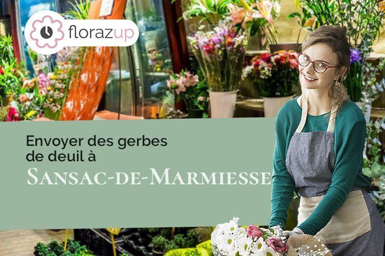 plantes pour un enterrement à Sansac-de-Marmiesse (Cantal/15130)