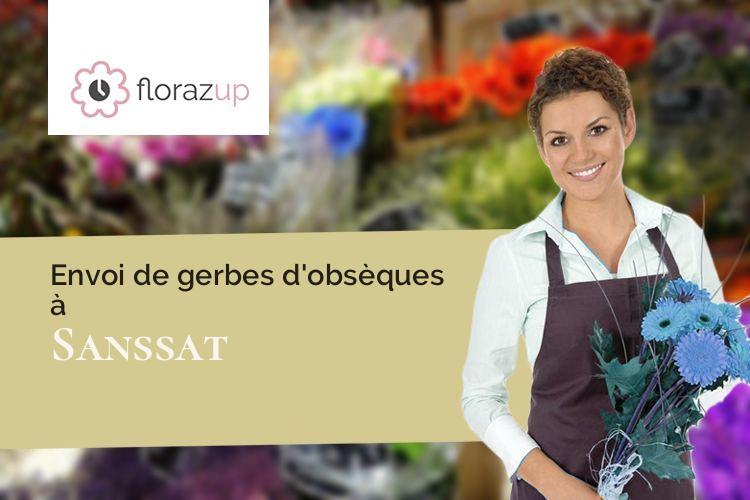 compositions florales pour un enterrement à Sanssat (Allier/03150)