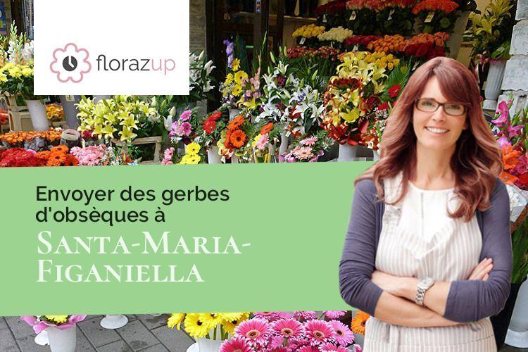 coupes de fleurs pour un deuil à Santa-Maria-Figaniella (Corse/20143)