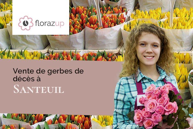 fleurs deuil pour un décès à Santeuil (Eure-et-Loir/28700)