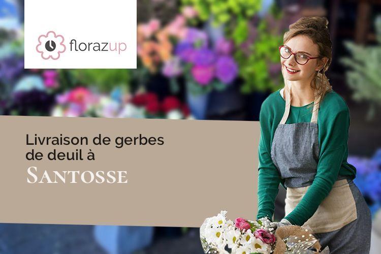 compositions de fleurs pour un décès à Santosse (Côte-d'Or/21340)