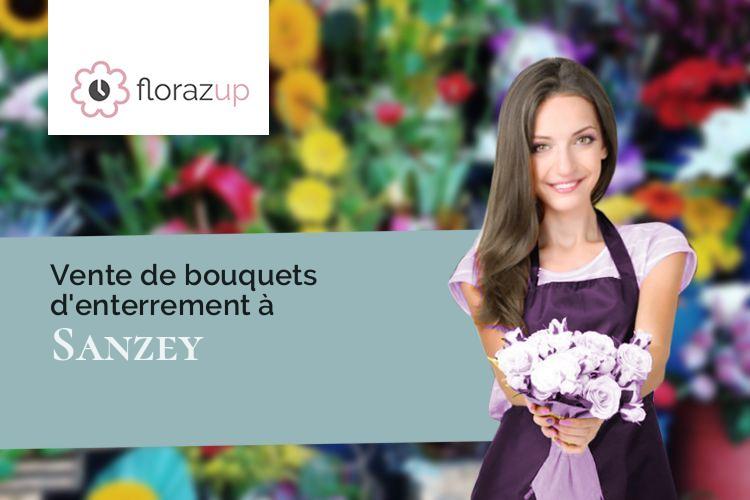 bouquets de fleurs pour un deuil à Sanzey (Meurthe-et-Moselle/54200)