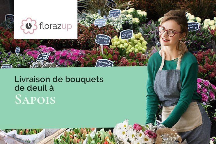couronnes florales pour un décès à Sapois (Jura/39300)