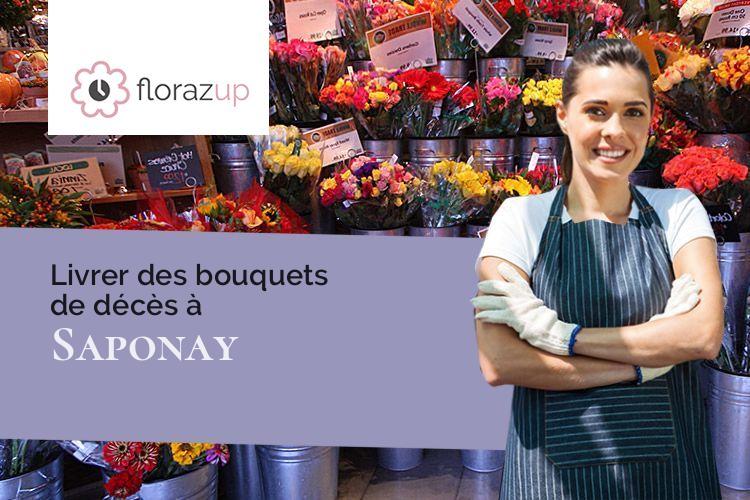 couronnes florales pour un décès à Saponay (Aisne/02130)