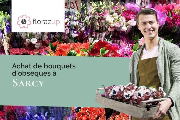 créations florales pour un deuil à Sarcy (Marne/51170)