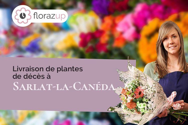 compositions de fleurs pour un décès à Sarlat-la-Canéda (Dordogne/24200)