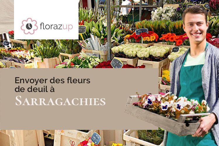 créations de fleurs pour des funérailles à Sarragachies (Gers/32400)
