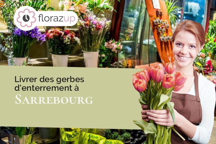 compositions de fleurs pour un deuil à Sarrebourg (Moselle/57400)