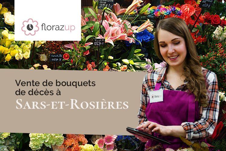 couronnes florales pour une crémation à Sars-et-Rosières (Nord/59230)
