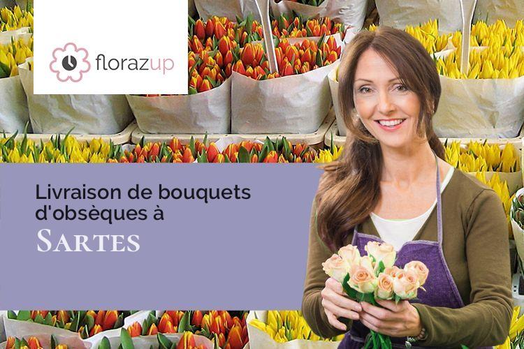 coupes de fleurs pour un décès à Sartes (Vosges/88300)