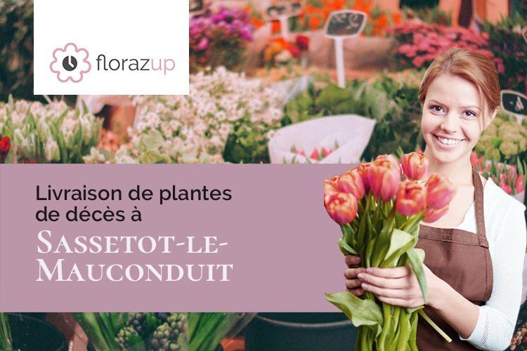 créations florales pour un enterrement à Sassetot-le-Mauconduit (Seine-Maritime/76540)