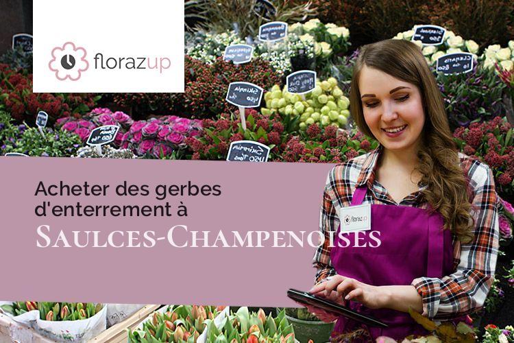 couronnes de fleurs pour des obsèques à Saulces-Champenoises (Ardennes/08130)