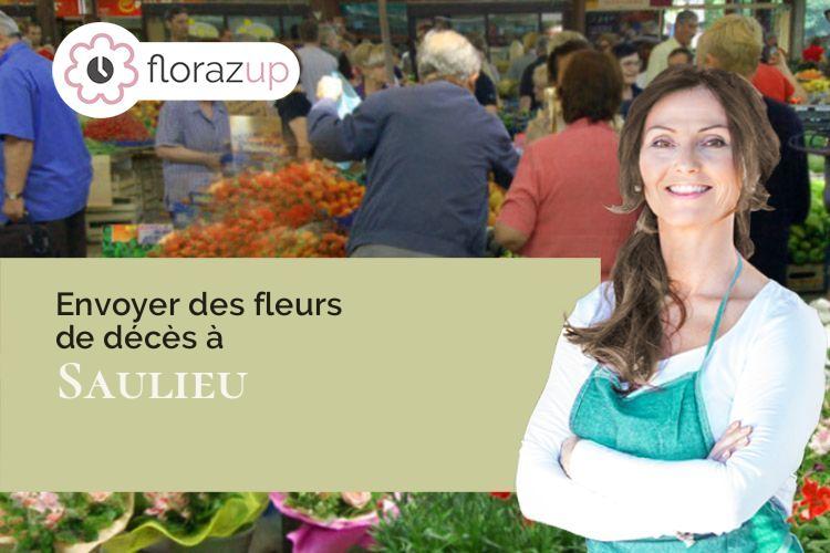 créations florales pour un décès à Saulieu (Côte-d'Or/21210)