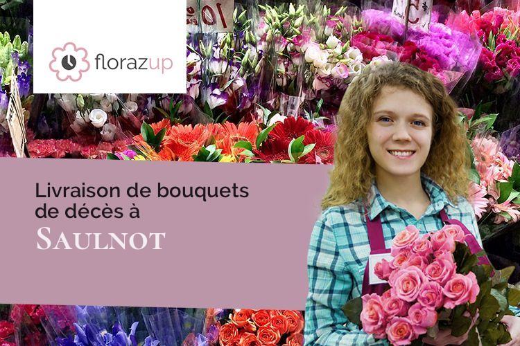 compositions de fleurs pour un décès à Saulnot (Haute-Saône/70400)