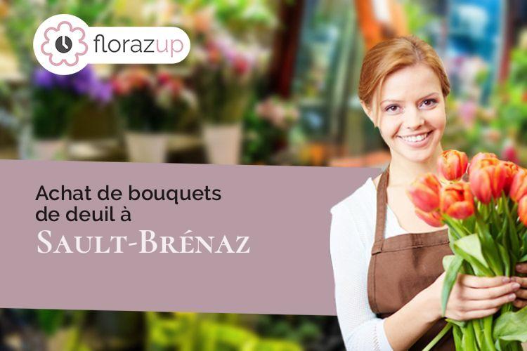 coeur de fleurs pour un enterrement à Sault-Brénaz (Ain/01150)