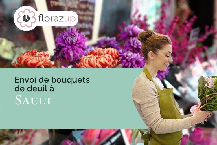 compositions de fleurs pour un enterrement à Sault (Vaucluse/84390)