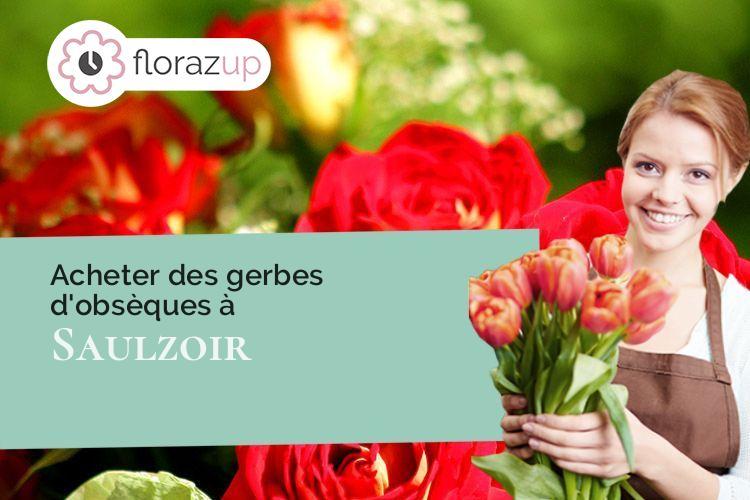 gerbes de fleurs pour un deuil à Saulzoir (Nord/59227)